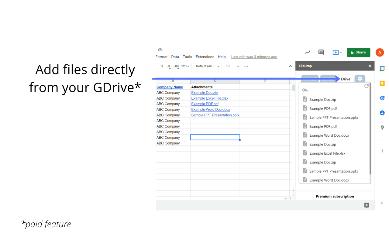 How do I insert files from Google Drive folders? - FileDrop