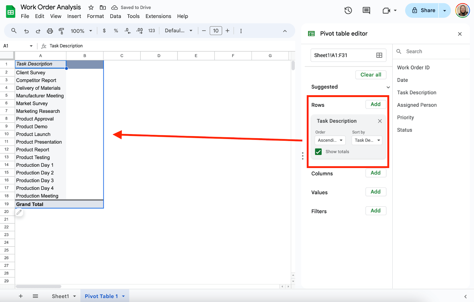 Add Rows and Columns