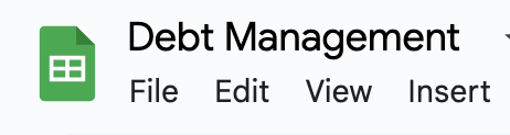 Open a New Google Sheet