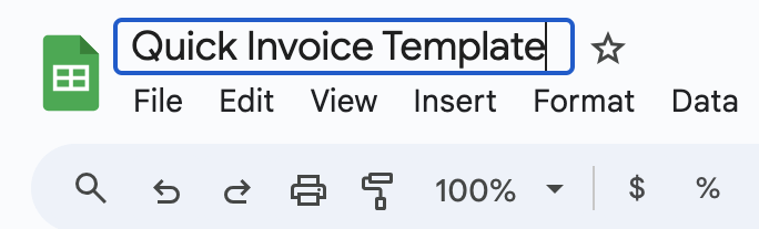 Open a New Google Sheet