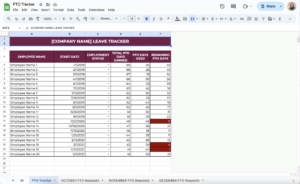 PTO Tracker