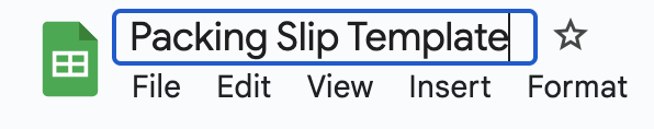 Open a New Google Sheets Document