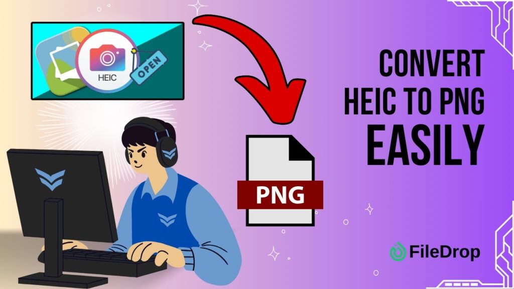 convert heic images to png with filedrop simple fast conversion online
