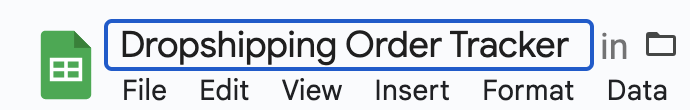 Set Up Your Spreadsheet