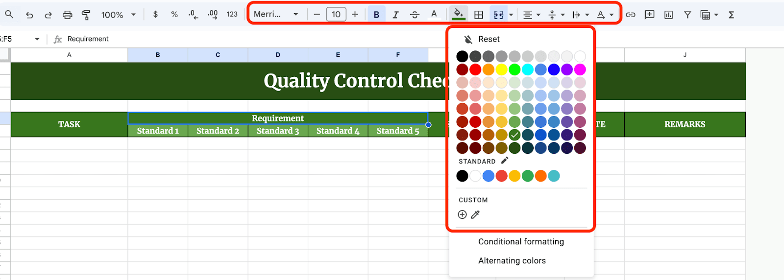 Format Your Checklist Format Your Checklist