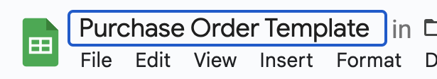 Open Google Sheets