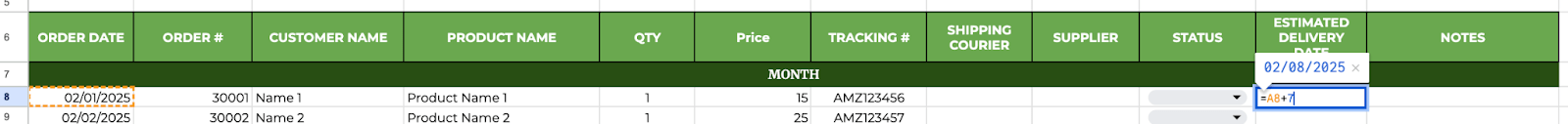 Automate Delivery Date Calculation
