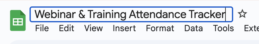 Open Google Sheets