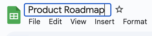 Open a New Google Sheet