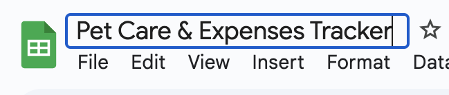 Create a New Google Sheet