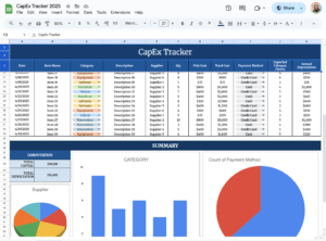 CapEx Tracker 2025