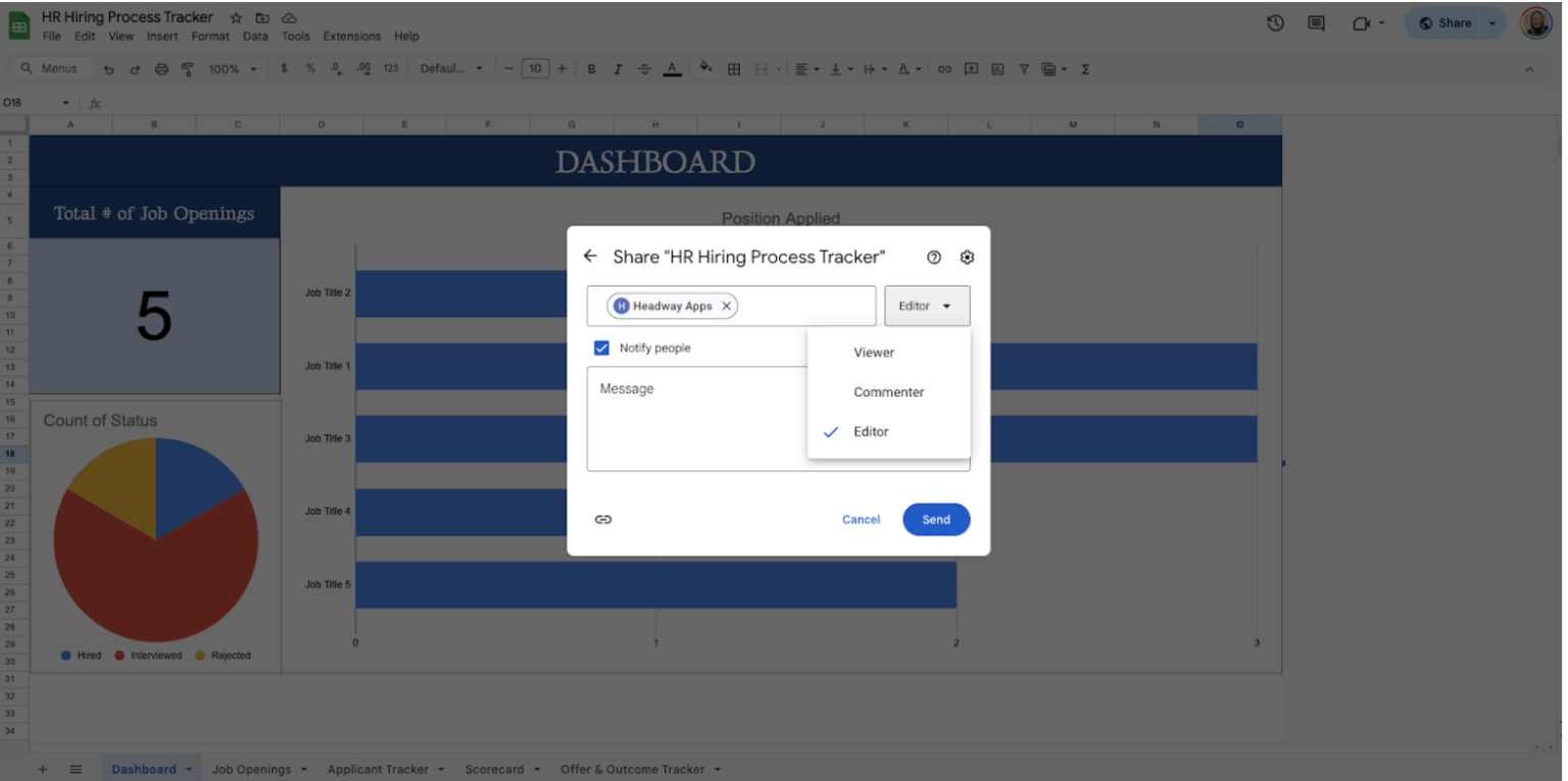 How to Organize Your HR Hiring Process with Google Sheets Templates ...