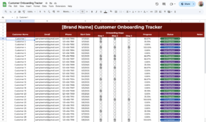 Customer Onboarding Tracker