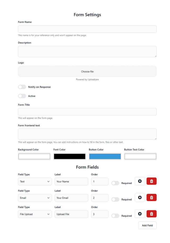 create form settings file forms