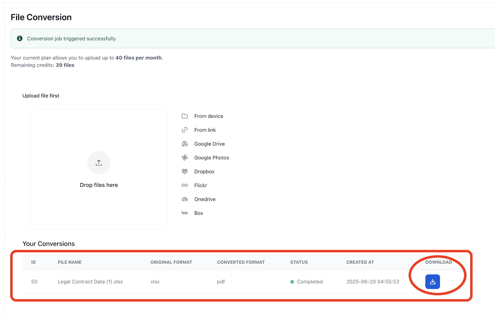 Download Your Converted File