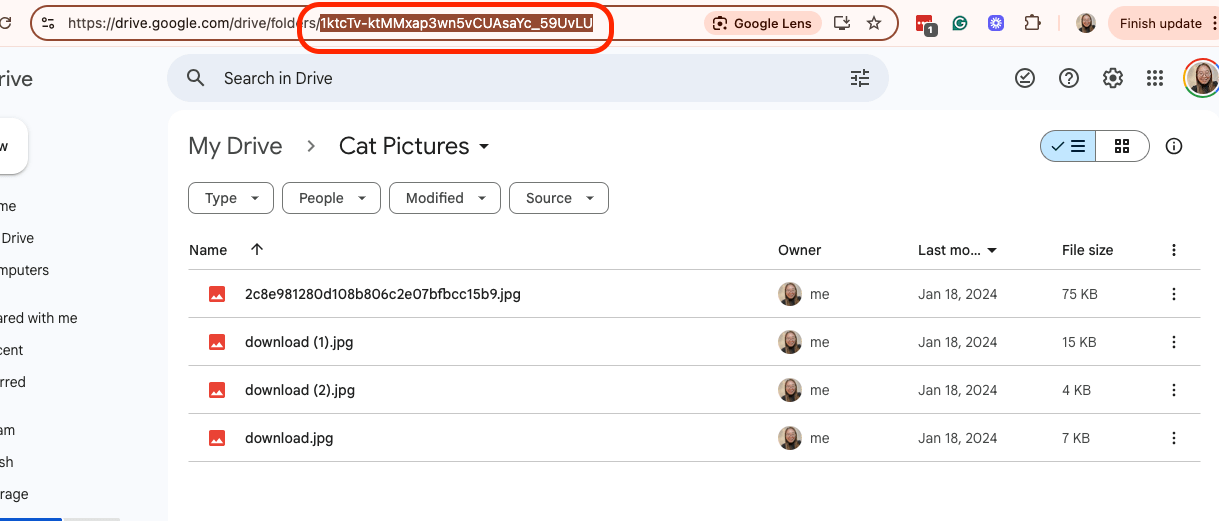 Get Your Google Drive Folder Information Get Your Google Drive Folder Information