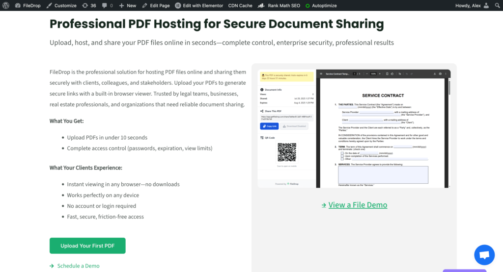 PDF Hosting with FileDrop Turn PDFs into Accessible Links URLs 12 15 2025 02 52 PM PDF Hosting