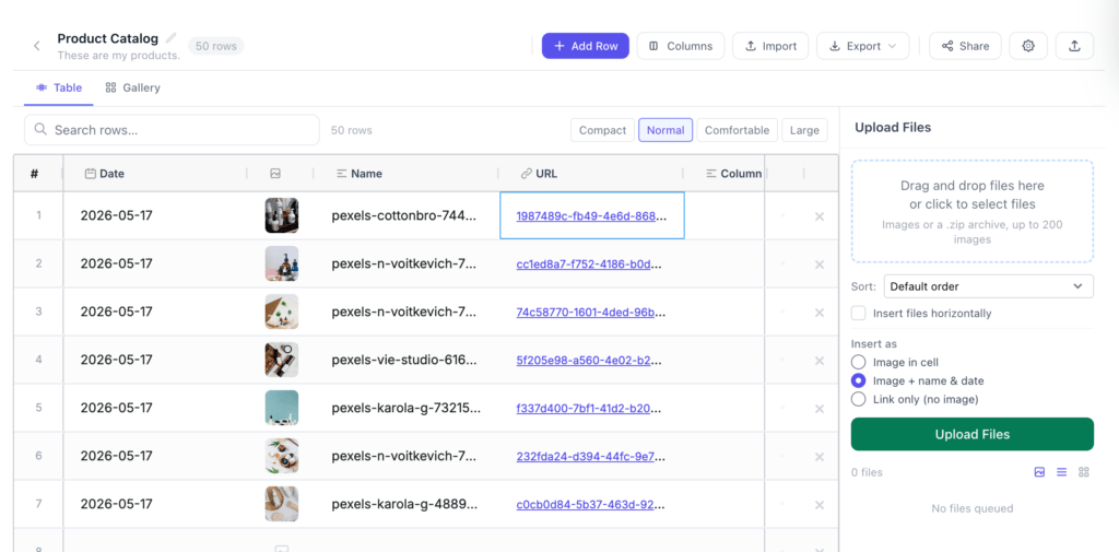 filedrop product test catalog