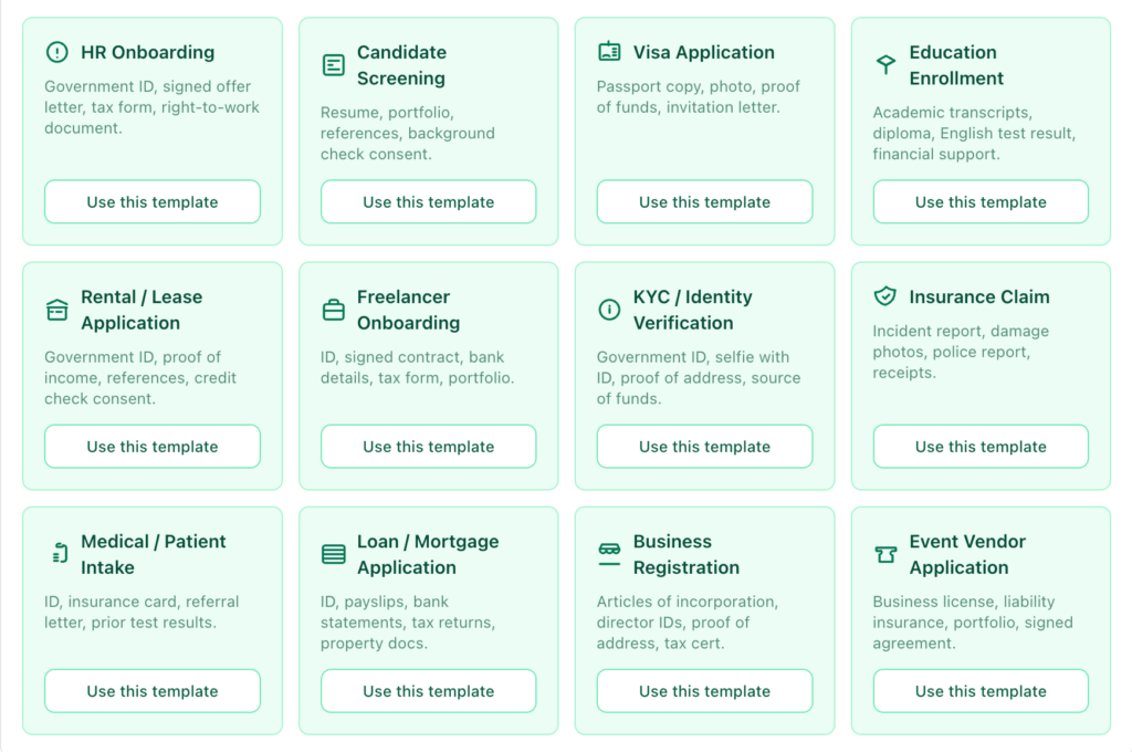 file upload forms templates