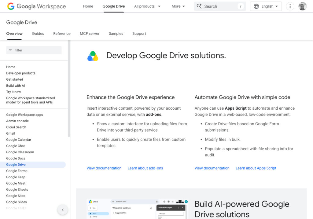 Google Drive Google for Developers